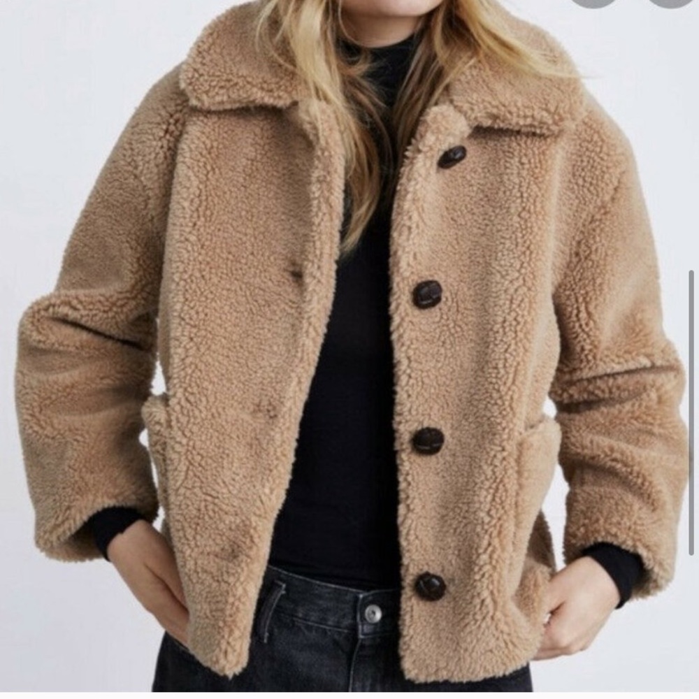 Zara teddy coat